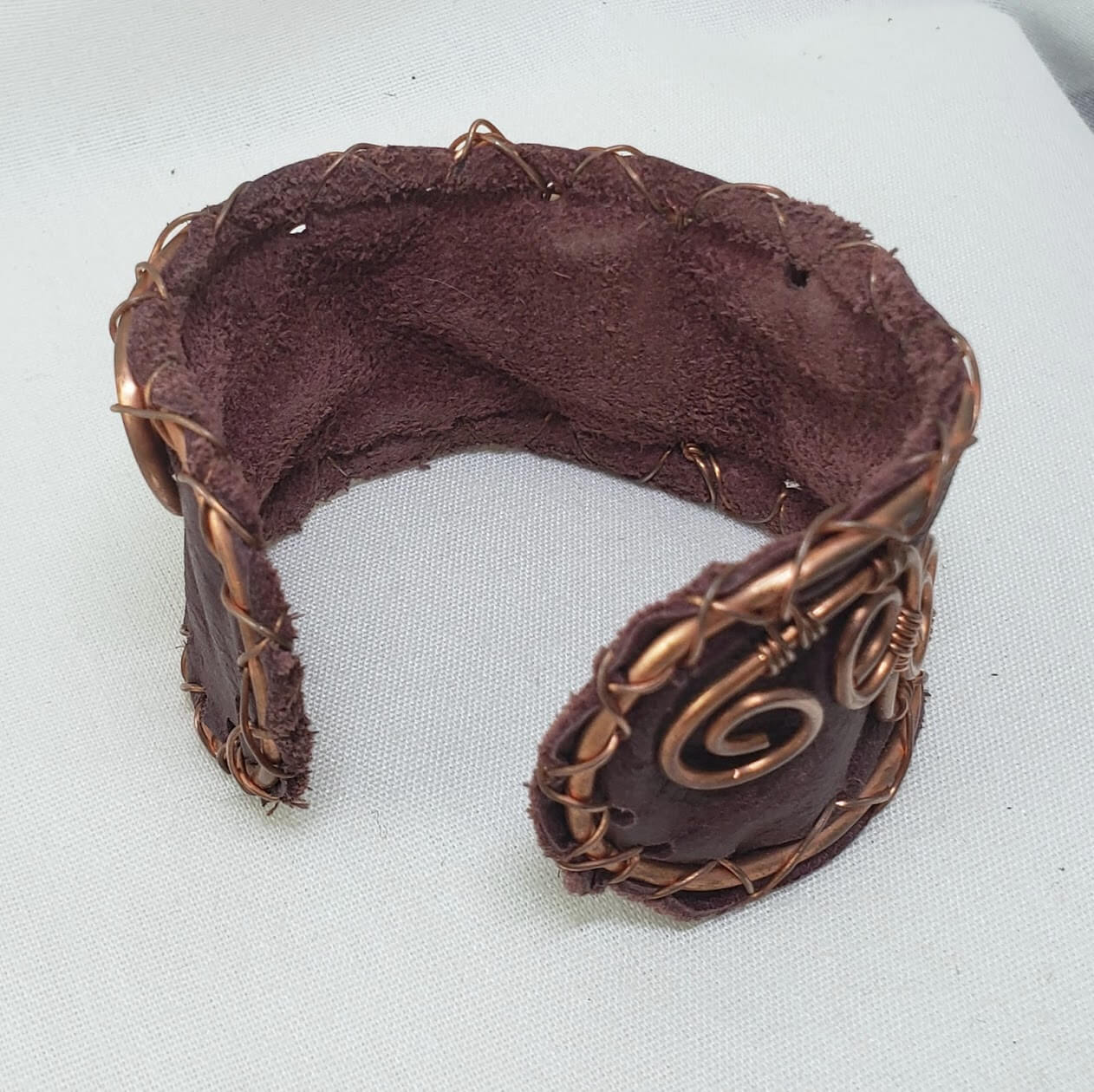 Snakeskin Agate Cuff Bracelet - Mother Of Metal - For Her - For Wrists - snakeskin agate-Bracelets
