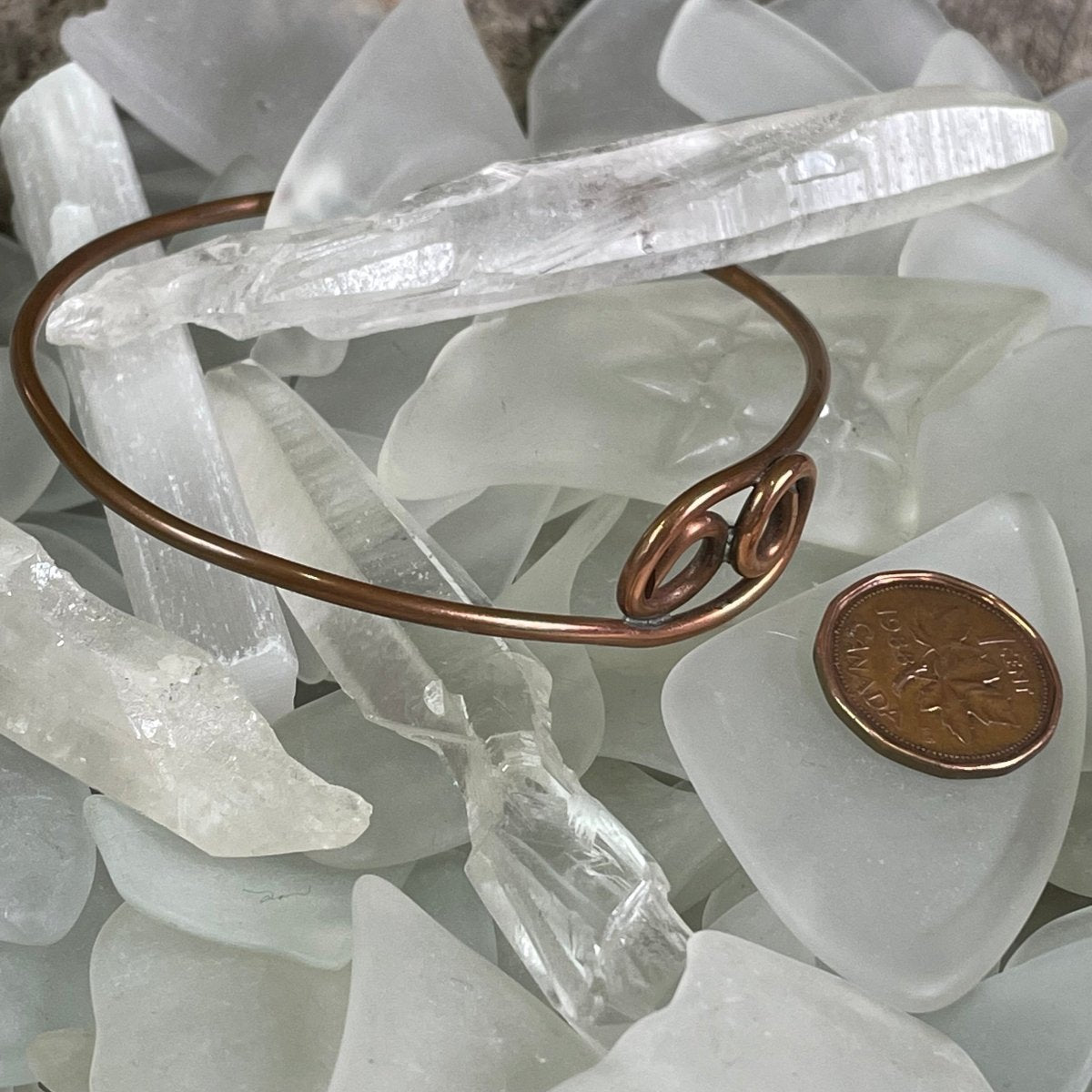 Soldered Reclaimed Copper Bangle - Mother Of Metal - Copper - For Her - For Him-Bracelets