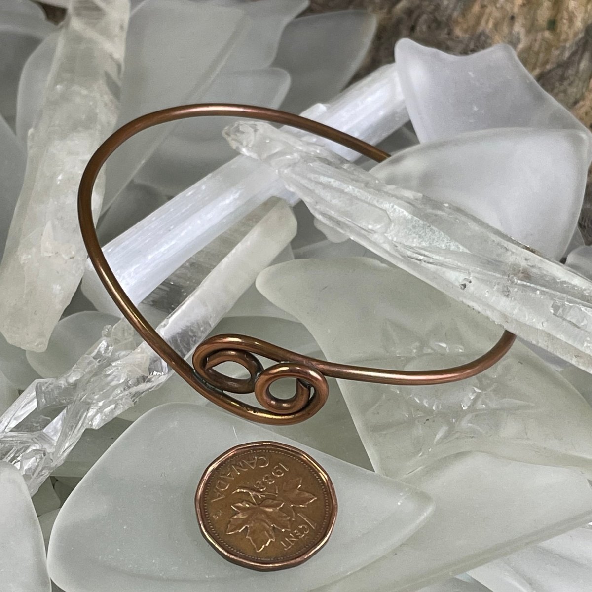 Soldered Reclaimed Copper Bangle - Mother Of Metal - Copper - For Her - For Him-Bracelets